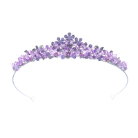 Diadème scintillant en cristal taille marquise, ton argenté, multicolore, pour femme, mariage, bal de promo, Quinceañera, Sweet 16, bandeau