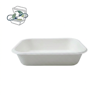Robuuste, wegwerpbaar, magnetronbestendig, grote capaciteit lunchbox van bagasse voor voedzame maaltijden, milieuvriendelijke verpakkingen