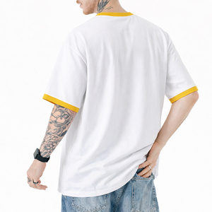 <span class=keywords><strong>Camiseta</strong></span> Lisa para Hombre con Marca Personalizada, 100% Algodón, Color Sólido, Talla Grande, <span class=keywords><strong>Camiseta</strong></span> Blanca, Suministro al por Mayor de Alta Calidad - Product Image 1