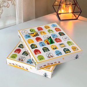 Boîte <span class=keywords><strong>de</strong></span> perforation amusante pour calendrier <span class=keywords><strong>de</strong></span> 30 jours Joyful, boîte surprise faite <span class=keywords><strong>maison</strong></span> - Product Image 1