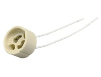 Huayi GU10 MR16 support de prise de lumière en céramique connecteur de lampe en plastique avec Style de vis pour raccord de Base de borne d'ampoule halogène LED