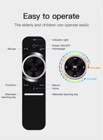 OEM W1S 2.4G Voix Télécommande Intelligente 6 Axes Gyroscope Télécommande Air Mouse avec ANDROID TV BOX
