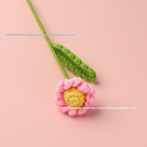 Ramo de Margaritas de Lana Tejida a Mano, Flor de Ganchillo, Regalo para el Día del Maestro o Boda - Product Image 6