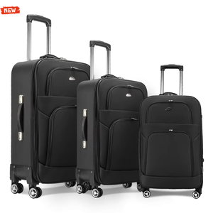 Ensemble de valises trois pièces avec logo personnalisé, <span class=keywords><strong>valise</strong></span> à code, 20, 24, 28 pouces, <span class=keywords><strong>toile</strong></span>, <span class=keywords><strong>roues</strong></span> universelles, minimaliste, luxueux - Product Image 1