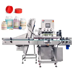 YSCM300 자동 플라스틱 항아리 병 캡 잠금 분배 드로퍼 캡 캡 유리 공급 및 나사 캡핑 기계 - Product Image 1