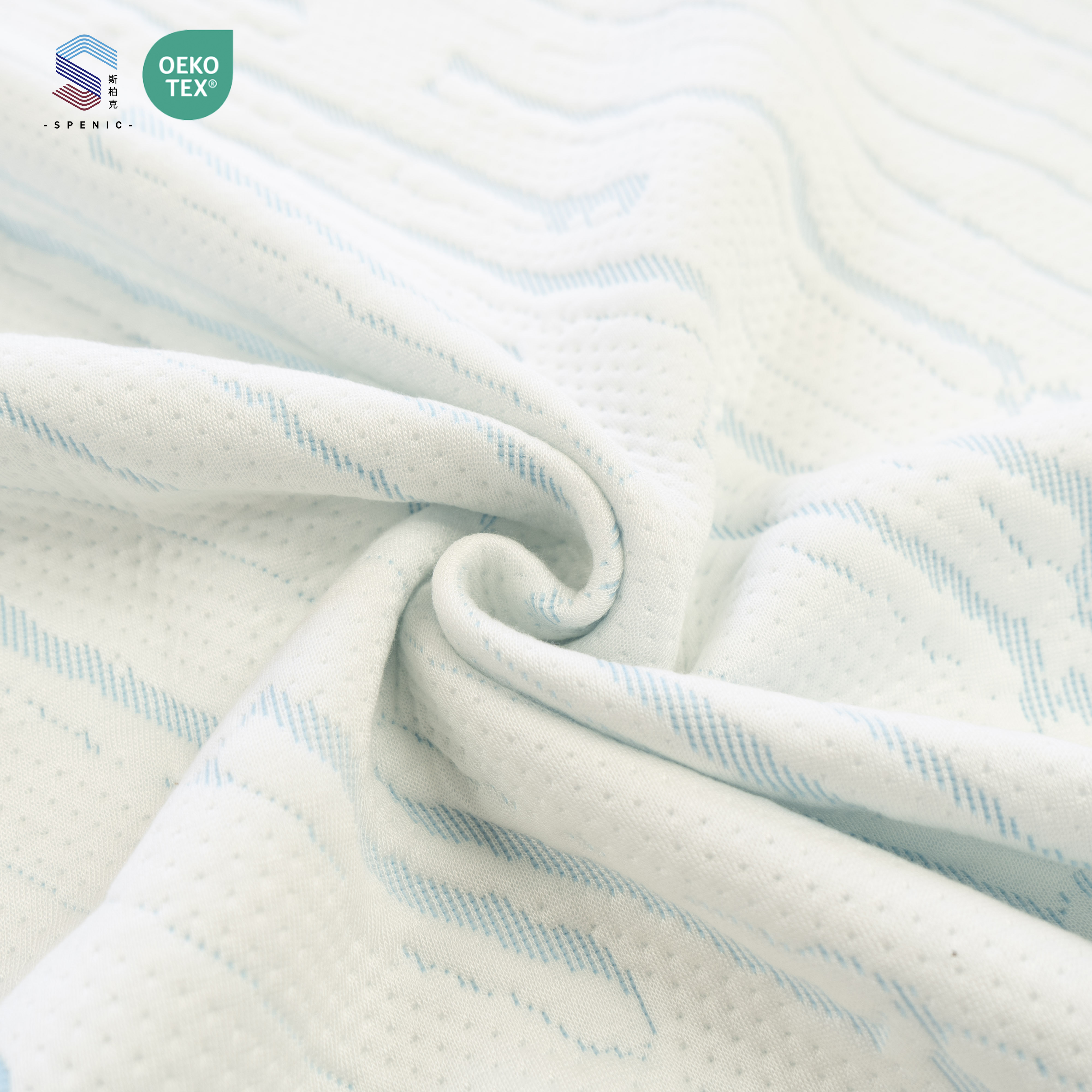Breathable Waterproof Bamboo Fiber Knitted Jacquard Memory Foam Mattress Fabric for Mattress Topper Mattress Cover