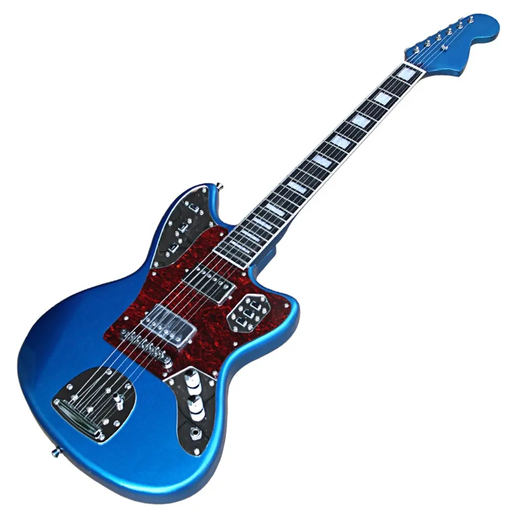 Flyoung Blue Electric Guitar Nhạc Cụ 6 Dây Guitar Điện Sản Xuất Tại Trung Quốc