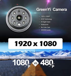 GreenYi AHD 1080P coche alto 3RD LED luz de freno cámara de respaldo de marcha atrás para mercedes-benz Ddge Sprinter <span class=keywords><strong>VW</strong></span> Crafter Vans 2007-2018 - Product Image 2