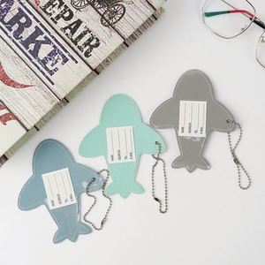 ป้ายติดกระเป๋าเดินทางหนัง PU แบบกำหนดเอง พร้อมแถบกันหาย ป้ายชื่อสำหรับบอร์ดดิ้งพาส ลายตัวอักษร - Product Image 2