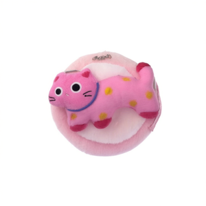 Porte-monnaie miroir Happy Cat 10 cm avec porte-clés et jouet en peluche - Product Image 2