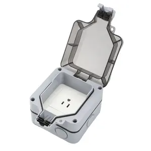 MPG1A Waterproof Electrical Wall Outlet Cover IP66 Outdoor Weatherproof Waterproof 3 Pin Outdoor Box Socket Protective Cover