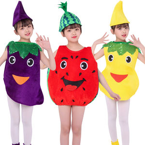 Disfraces divertidos de fiesta de Halloween para niños al por mayor, incluye frutas y verduras, disfraces de actuación en escenario de calabaza - Product Image 1
