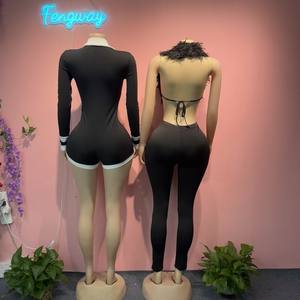 Tuta Intera Classica da Donna 2026, Stile Hipster con Colori a Contrasto, Colletto a Risvolto, Monopetto, Maniche Lunghe, Aderente e Slim - Product Image 2