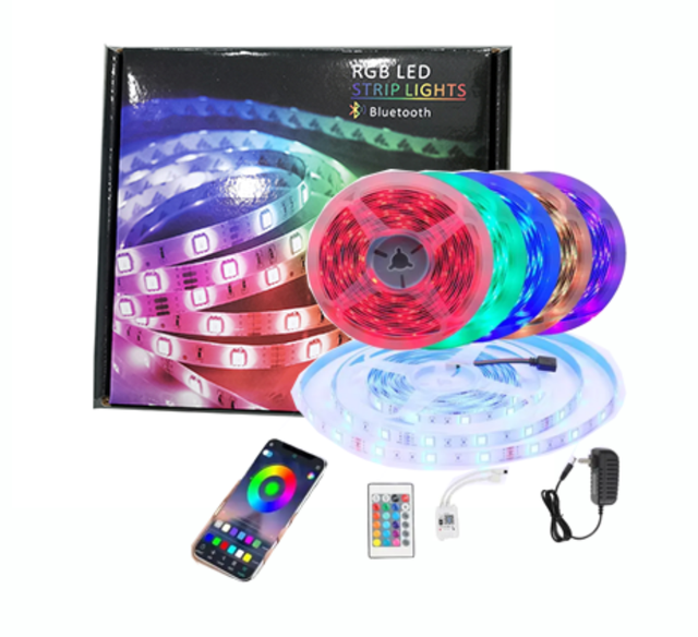 2024 New Design Decoration Lights RGB Led Light 12V 10meters Best Seller Led Strip Remote Control Led String Lights