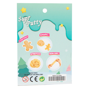 Pâte à modeler Supr Putty Ginger Bread Scallion Powder Slime Clay avec moule Bonhomme en pain d'épices pour fête de Noël - Product Image 6