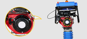 Mạnh mẽ tác động điện 125kg động cơ diesel đất Trái Đất nén chặt <span class=keywords><strong>tamping</strong></span> <span class=keywords><strong>rammer</strong></span> nhảy Jack máy để bán - Product Image 3