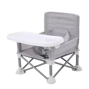 Chaise bébé Portable pour voyage intérieur et extérieur, siège d'appoint avec plateau à manger amovible