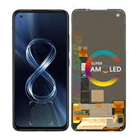 Pantalla de Repuesto IParts para Asus Zenfone 8 8Z ZS590KS ZS590KS-2A007EU, Pantalla Táctil AMOLED de 120Hz con Digitalizador, Ensamblaje OEM