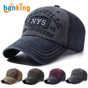 Cappellino da Baseball retrò da <span class=keywords><strong>uomo</strong></span> Ehanking Casual da donna in cotone lavato con lettere ricamate <span class=keywords><strong>cappello</strong></span> da sole <span class=keywords><strong>bombetta</strong></span> - Product Image 1
