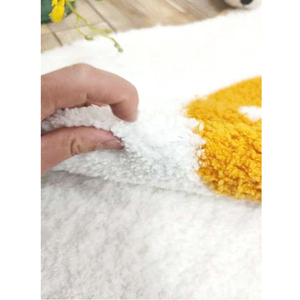 Tapis <span class=keywords><strong>de</strong></span> bain en polyester pour la maison, hôtel, conception d'oeufs frits imprimés, tapis doux et confortables en forme <span class=keywords><strong>de</strong></span> pile coupée lavable - Product Image 6