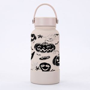 Patrón de Halloween 2025 nuevos productos al aire libre de acero inoxidable de doble pared <span class=keywords><strong>isotérmica</strong></span> calabaza <span class=keywords><strong>botella</strong></span> frasco inoxidable <span class=keywords><strong>botella</strong></span> para beber - Product Image 2