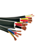 Vente chaude 3 Core Rvv Cuivre Câblage Noir/jaune Isolé Fil Électrique Câbles D'alimentation Plat Pvc pour Auto Industrielle