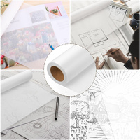Rouleau de papier calque blanc jet d'encre A3 A4 80gsm 120gsm papier à dessin translucide vélin pour l'art et l'impression