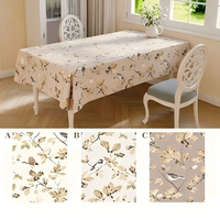 Nappe de table en PVC imprimée avec surface mate, anti-rayures, imperméable, écologique, rectangulaire, pour la salle à manger intérieure et l'extérieur