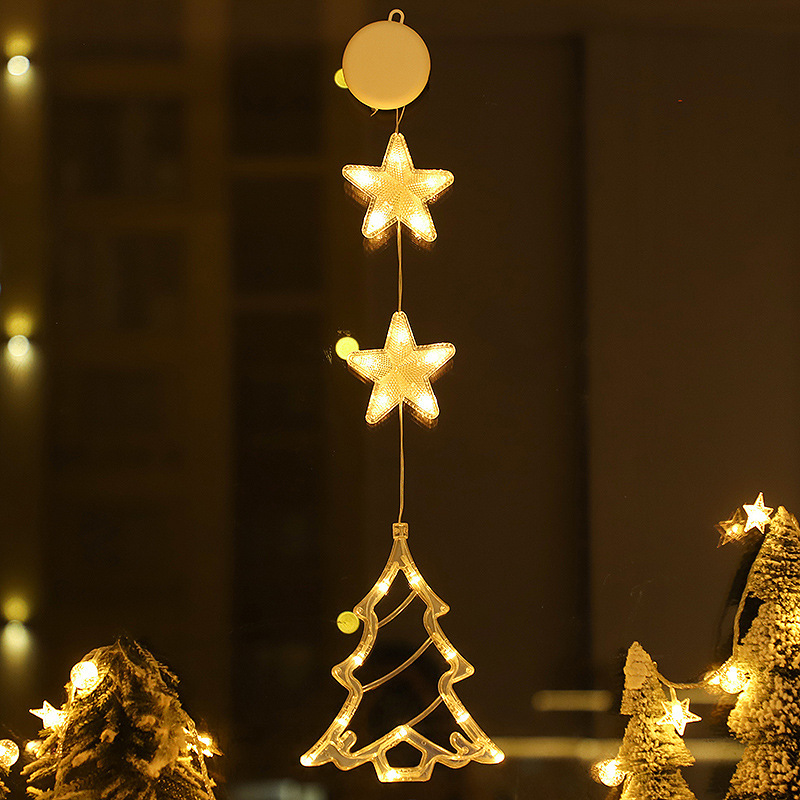 Warm white 2 Stars + Christmas Tree