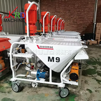 Mesin Semprot Plester Gypsum Elektrik Otomatis Dengan Pompa Mixer Mesin Pengoles Mortar untuk Lokasi Konstruksi Dinding