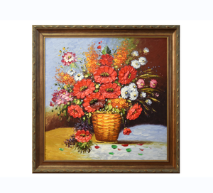 <span class=keywords><strong>Peinture</strong></span> par numéros de figures de fleurs inspirées de célèbres œuvres d'art pour salon, avec cadre flottant, peintures acryliques, impression UV - Product Image 5