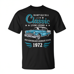 Camiseta clásica de cumpleaños de 1972 para leyendas nacidas en 1972 - Product Image 2