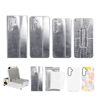 Moule de sublimation 2-en-1 3D revêtu pour coque de téléphone Samsung S26 S25 S24 S23 S22 Series, moule en aluminium pour coque arrière de téléphone portable, gabarits métalliques