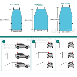 <b>Car</b> Shelter Shade Camping Side <b>Car</b> Roof Top <b>Tent</b> <b>Awning</b> Waterproof UV Portable Camping <b>Tent</b> Automobile Rooftop Rain Canopy - Product Image 5