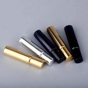 Vente en gros de flacons de parfum miniatures de 10 ml en noir, or et argent, flacons de parfum vides rechargeables avec bille roulante, électro-plaqué UV - Product Image 3