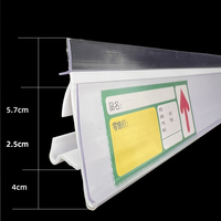Porte-étiquettes PVC pour rayonnages de supermarché, bande de données d'affichage de prix