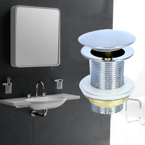 Latón electrochapado G 1 1/4 ''tamaño Chapado en latón <span class=keywords><strong>accesorios</strong></span> <span class=keywords><strong>de</strong></span> <span class=keywords><strong>baño</strong></span> <span class=keywords><strong>de</strong></span> alta calidad Pop up <span class=keywords><strong>lavabo</strong></span> fregadero desagüe - Product Image 2