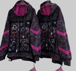 Trendy Marca das Mulheres Impresso Casaco Com Capuz Respirável Rua Moda Elegante Vestir Pesado Artesanato das Mulheres Wear Hoodies - Product Image 3