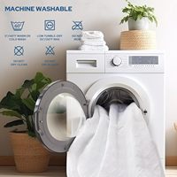 Protège-matelas imperméable en microfibre brossée, taille King, silencieux, poches profondes pour matelas de 6 à 18 pouces, doux, respirant, lavable