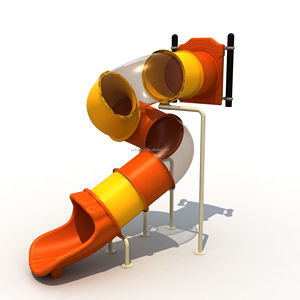 Tùy chỉnh xoắn ốc nhựa trẻ em trượt ống trong nhà/ngoài trời thể thao dưới nước sân chơi cơ sở hình chữ S trong suốt ống trượt - Product Image 4