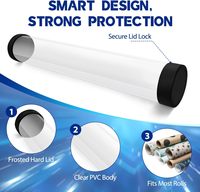 Custom Eco-Friendly Durable Plastic Spool Clear Packaging for Mouse Pad Display Multi-Purpose Storage Cosmetic Use Custom Color