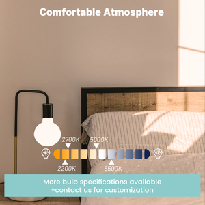 Prestazioni stabili Vintage 110-130V globo lampadina G40 <span class=keywords><strong>LED</strong></span> filamento 4W 450LM corpo in vetro trasparente E26 Base per residenziale <span class=keywords><strong>UL</strong></span> CUL - Product Image 4