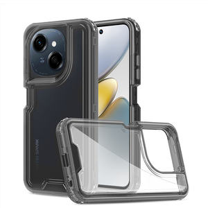 Funda Protectora Transparente 3 en 1 a Prueba de Golpes para Infinix Hot 60 Pro+ Smart <span class=keywords><strong>10</strong></span>+ Pop <span class=keywords><strong>10</strong></span> Spark 40 Pro+, Carcasa Transparente - Product Image 3