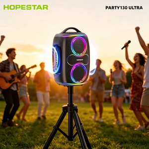 רמקול מסיבות אלחוטי 450W HOPESTAR Party130 Ultra TWS סאב וופר אלחוטי כפול 8 אינץ' עמיד למים לשימוש חיצוני עם 2 מיקרופונים - Product Image 5