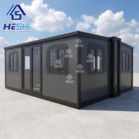 Maison conteneur préfabriquée pliable et extensible, étanche, 40Ft 30Ft 20Ft, pour habitation, cuisine ou logement annexe