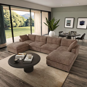 2023 muebles de sala de estar baratos sofás seccionales juego de sofás de cuero en forma de L con mesa de funciones de Material personalizado - Product Image 6