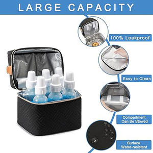 <span class=keywords><strong>Sac</strong></span> <span class=keywords><strong>isotherme</strong></span> noir de luxe pour tire-lait, capacité 6 biberons, personnalisable et très demandé - Product Image 4