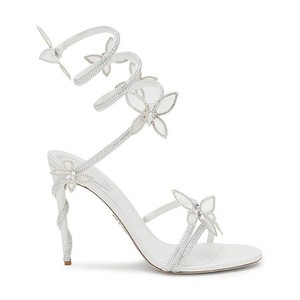 Sandalias de tacón de aguja con diamantes de imitación brillantes para mujer, modelo 2026, con banda estrecha de cristal y tacones en espiral tipo serpiente, ideales para fiestas. - Product Image 1