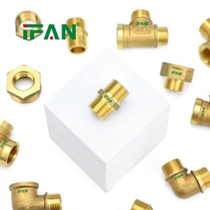 Raccordi in ottone IFAN forgiati e fusi da 1/2, 3/4, 1, 2 pollici, raccordi filettati in ottone, gomiti, tee, raccordi in ottone - Product Image 3