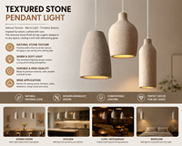 Lampe suspendue en résine écru effet terre cuite, grainée, coulée à la main, sans scintillement, pièce maîtresse pour bar, style Pueblo, éclat miel